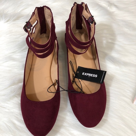 Express maroon ballet flats - Picture 2 of 4